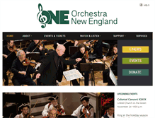 Tablet Screenshot of orchestranewengland.org